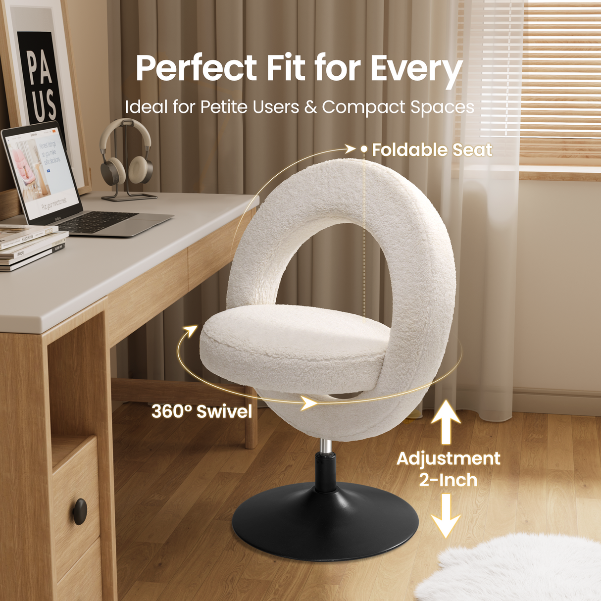 K01 Armless Swivel Chair