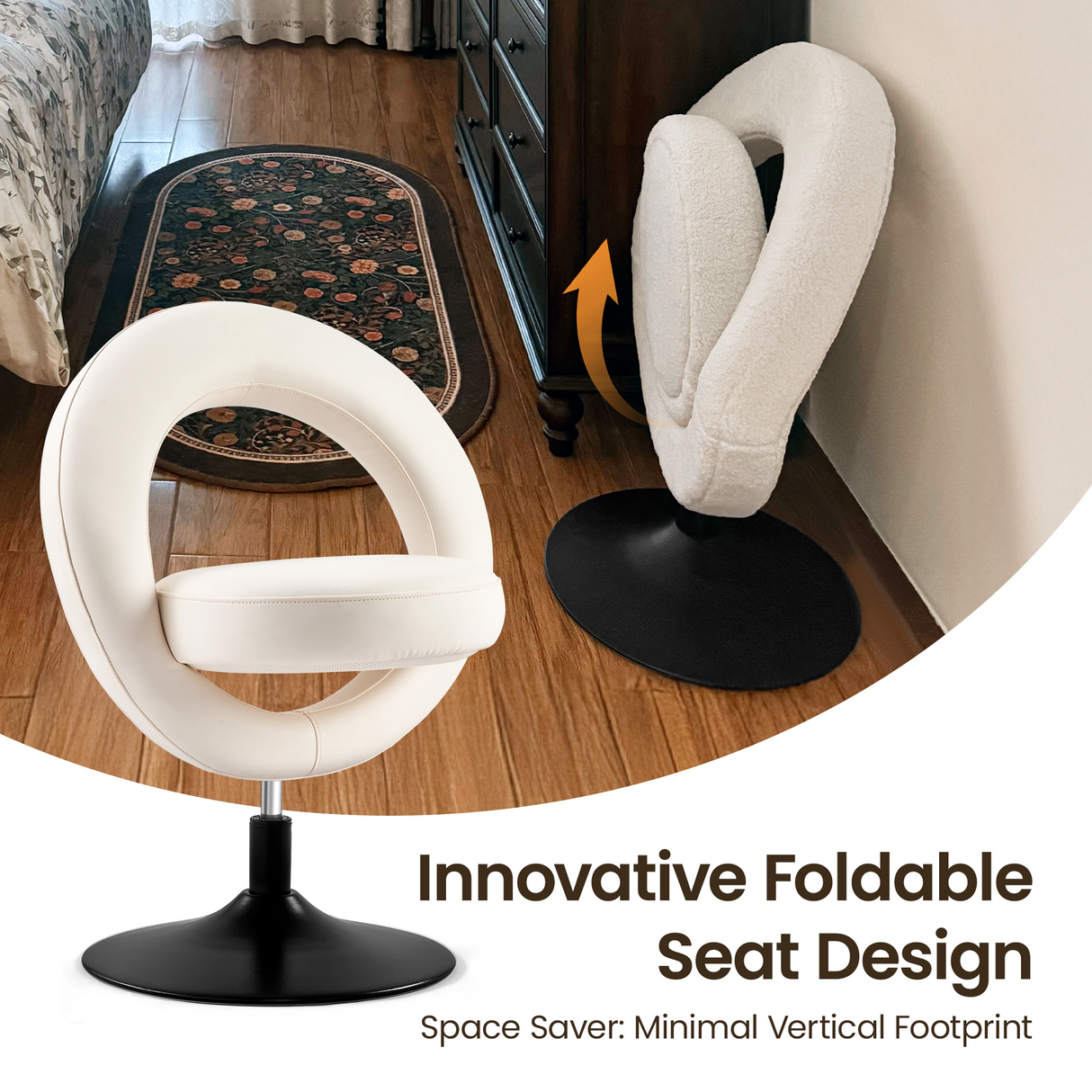 K01 Armless Swivel Chair