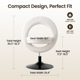 K01 Armless Swivel Chair